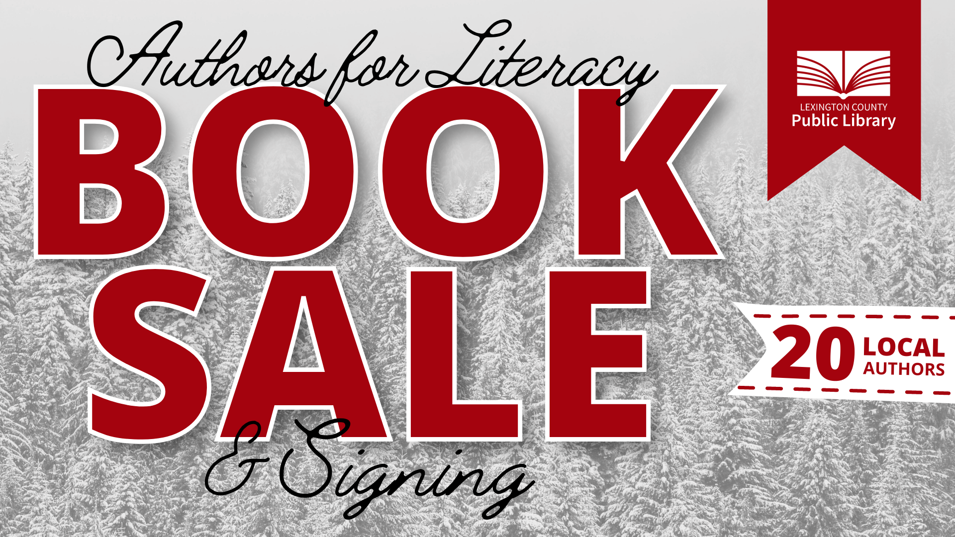 Authors for Literacy Book Sale & Signing (20 local authors)
