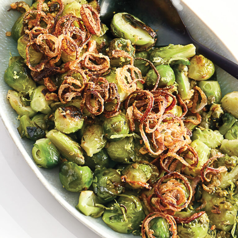 Brussels Sprouts with Crispy Shallots