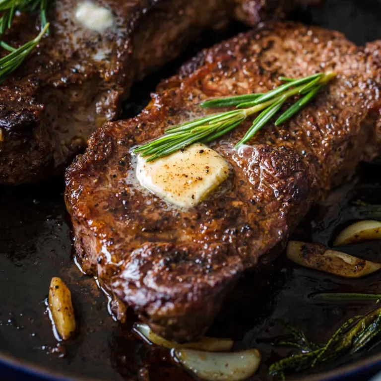  Garlic Rosemary-Infused Steak