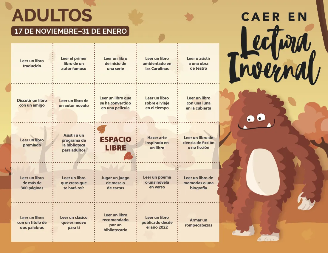 Caer En Lectura Invernal Adultos