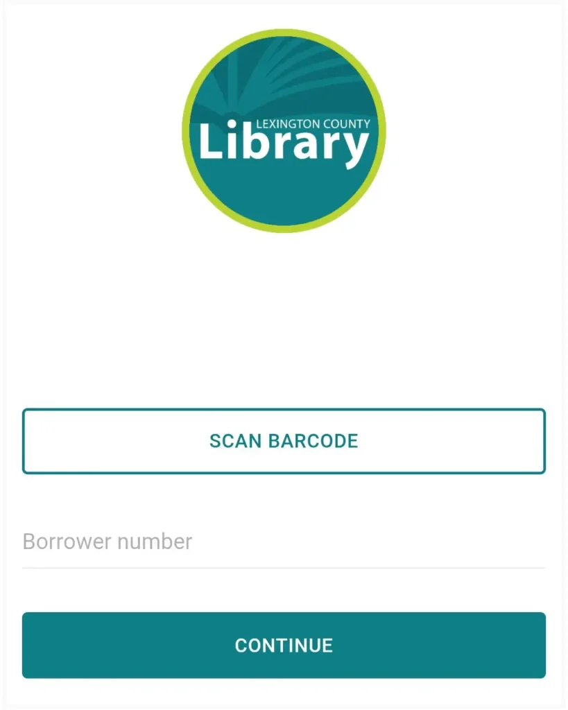 LexCoLibrary app log in page