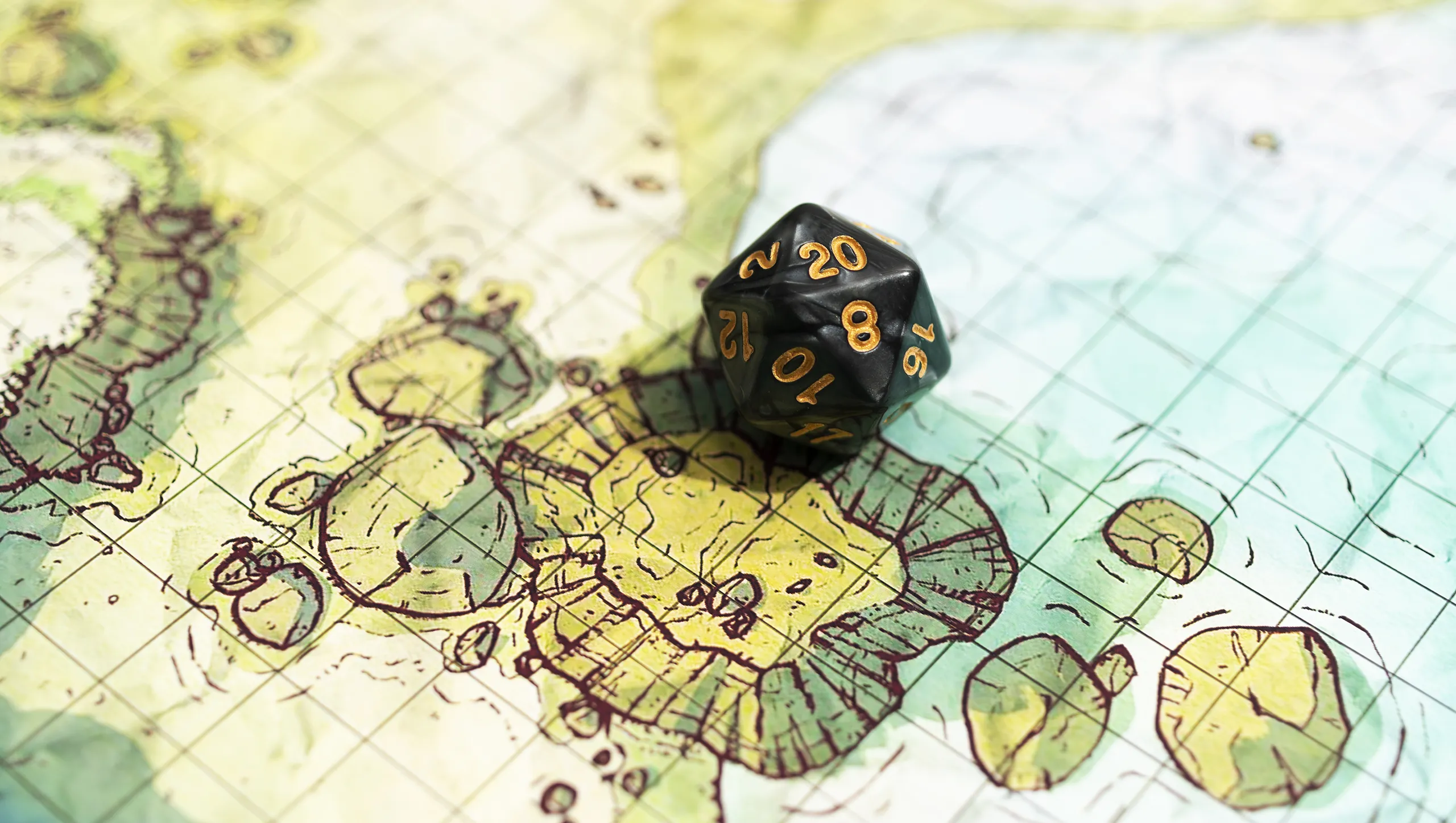 game board and dice